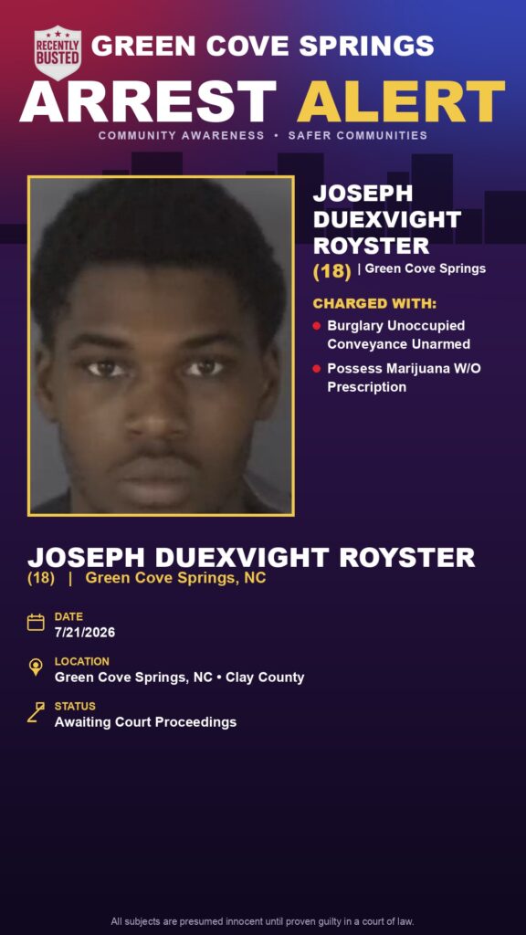 Booking photo of JOSEPH DUEXVIGHT ROYSTER