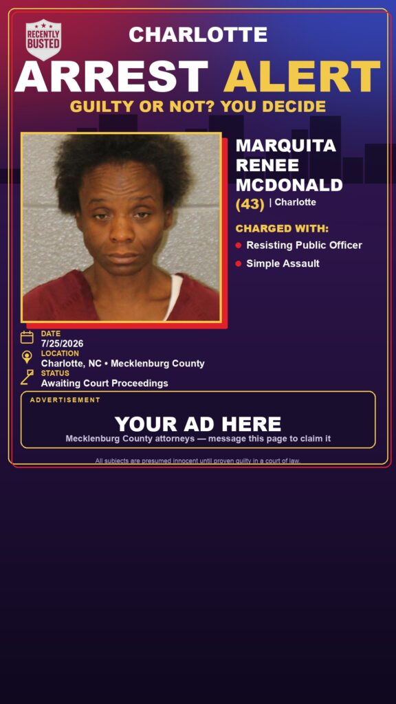 Booking photo of MARQUITA RENEE MCDONALD