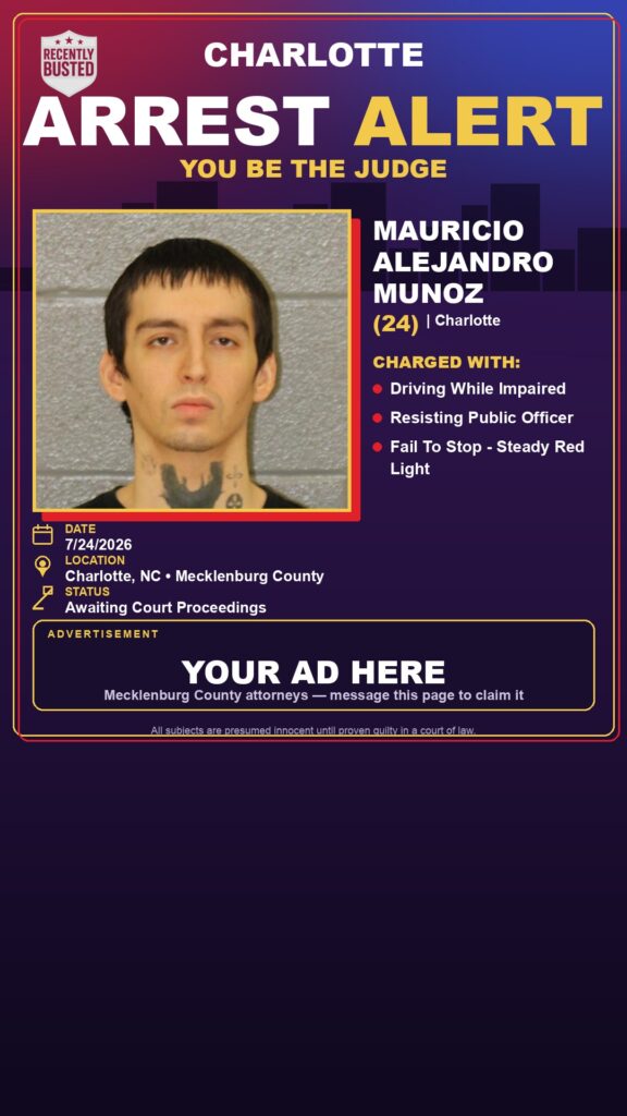 Booking photo of MAURICIO ALEJANDRO MUNOZ
