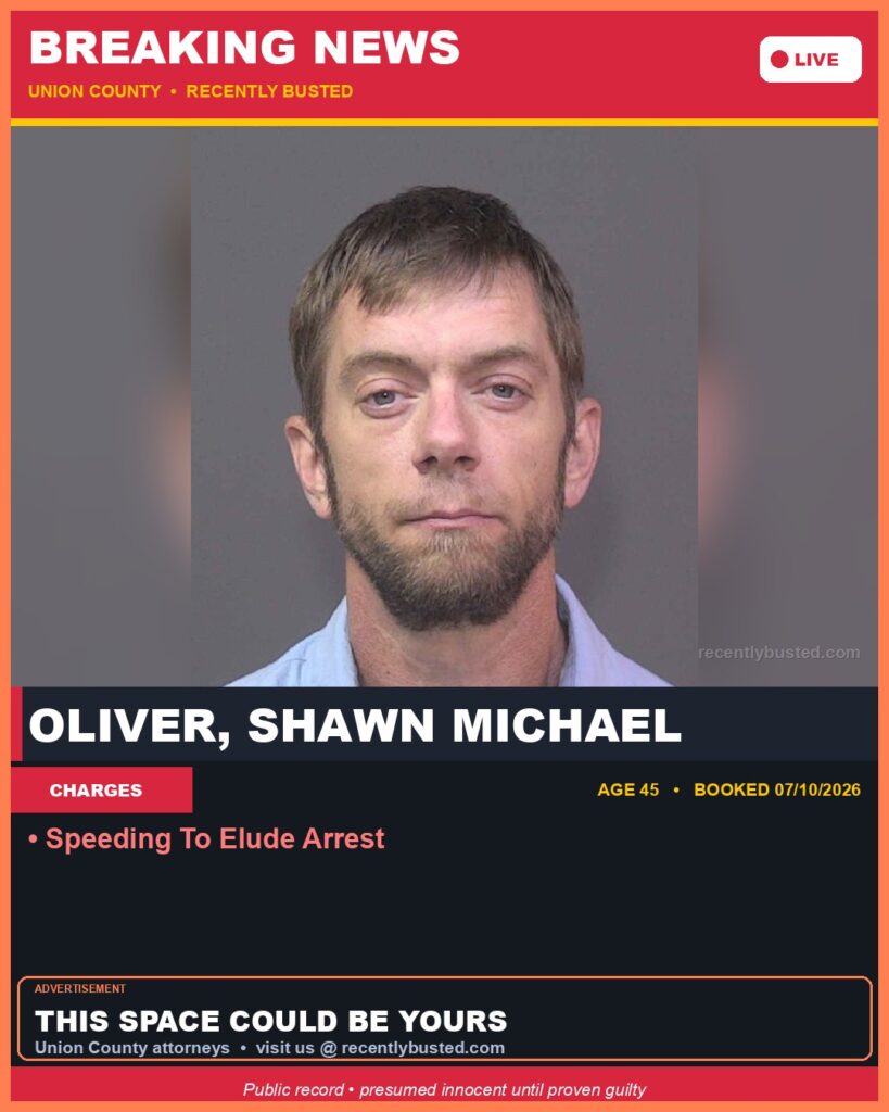 Booking photo of OLIVER, SHAWN MICHAEL