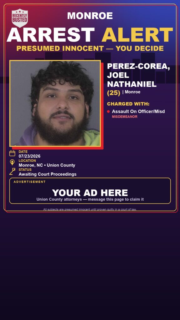 Booking photo of PEREZ-COREA, JOEL NATHANIEL