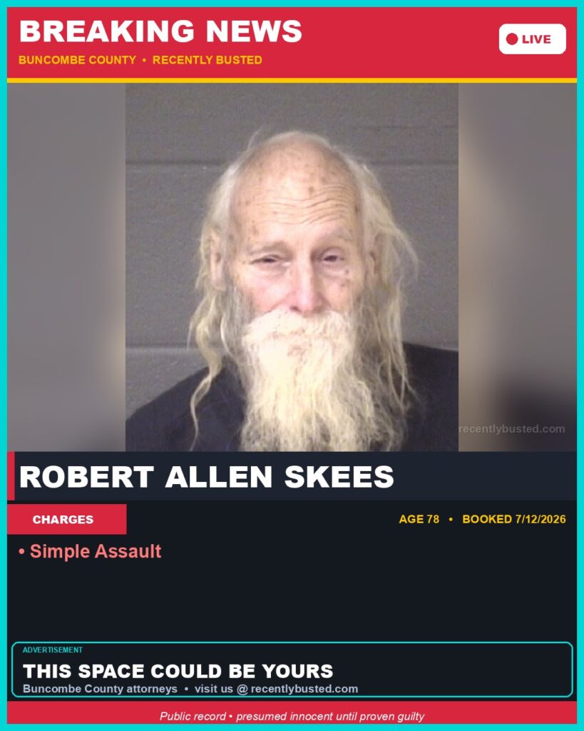 Booking photo of ROBERT ALLEN SKEES