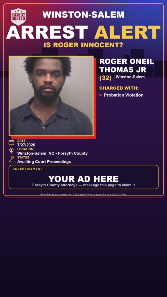 Booking photo of ROGER ONEIL THOMAS JR