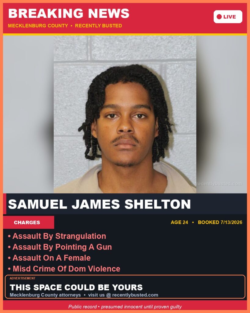 Booking photo of SAMUEL JAMES SHELTON