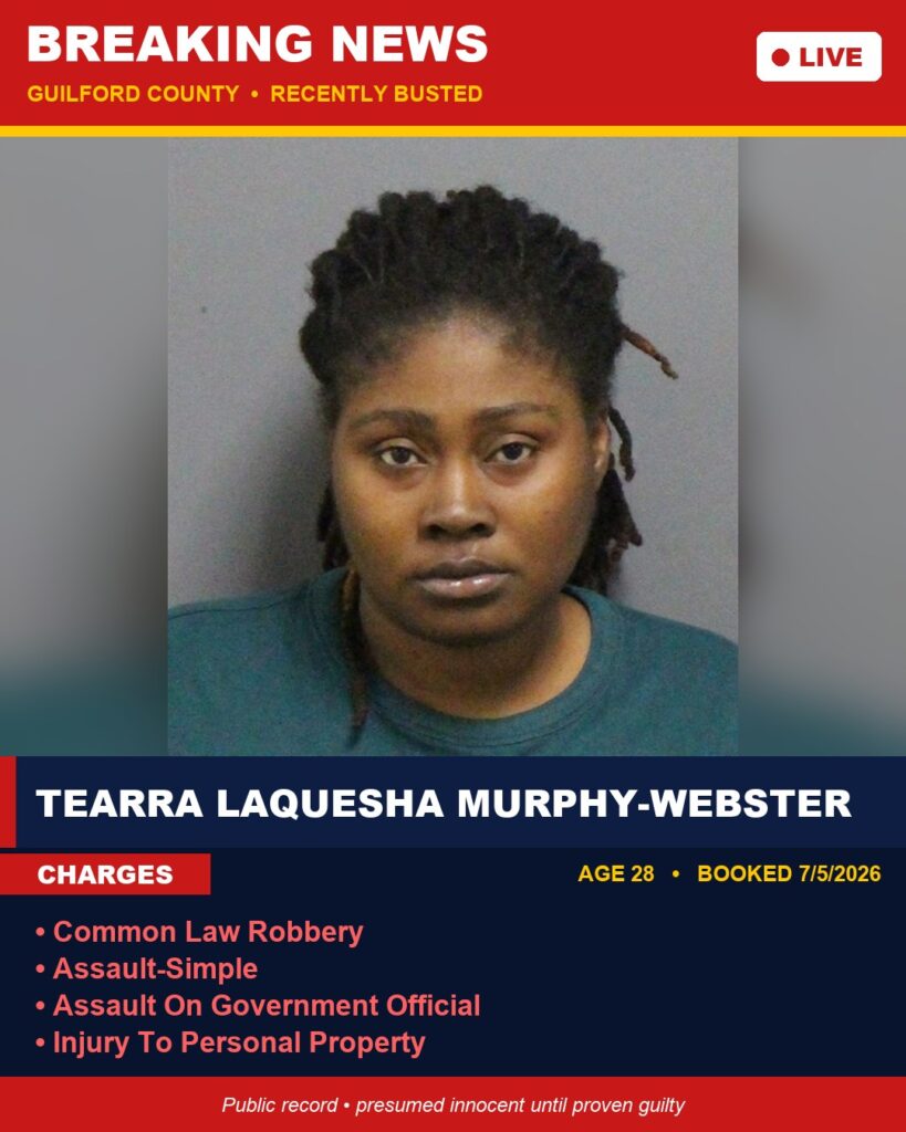 Booking photo of TEARRA LAQUESHA MURPHY-WEBSTER