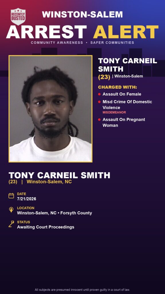 Booking photo of TONY CARNEIL SMITH