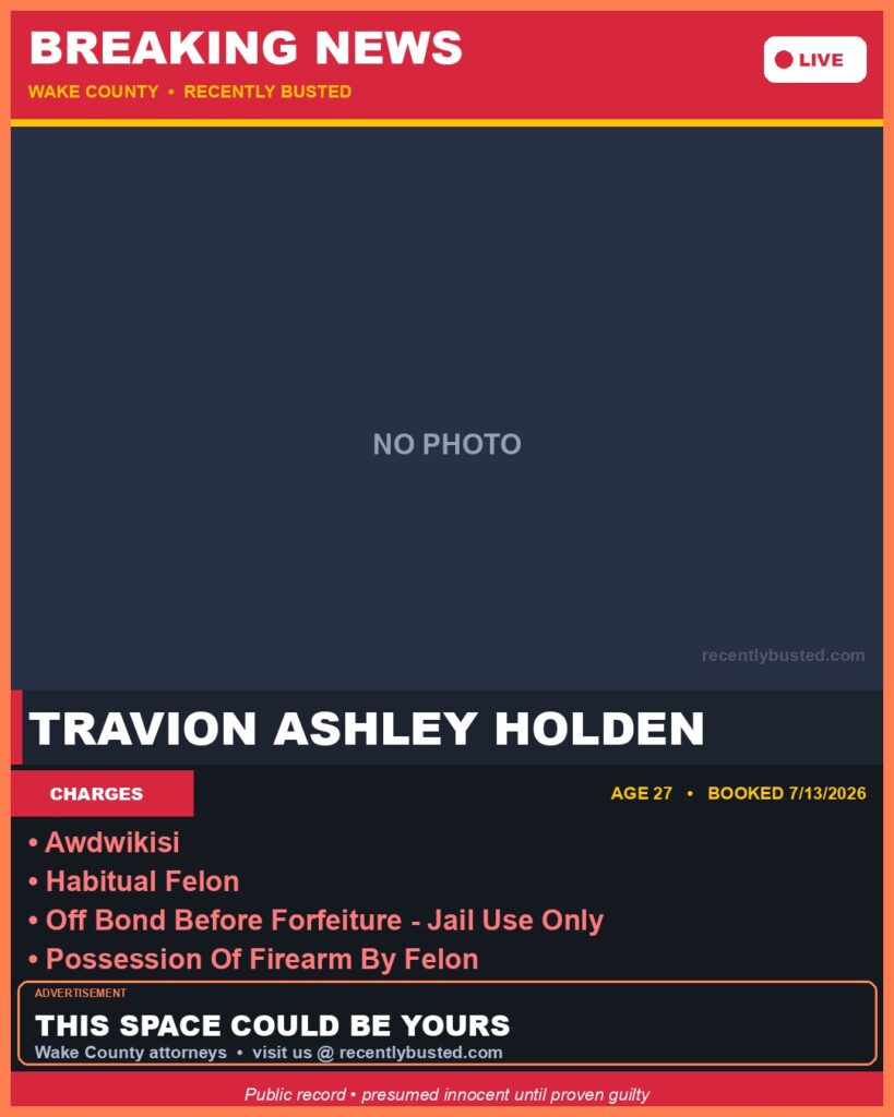 Booking photo of TRAVION ASHLEY HOLDEN