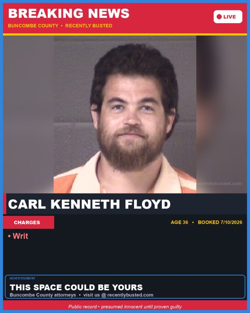 Booking photo of CARL KENNETH FLOYD
