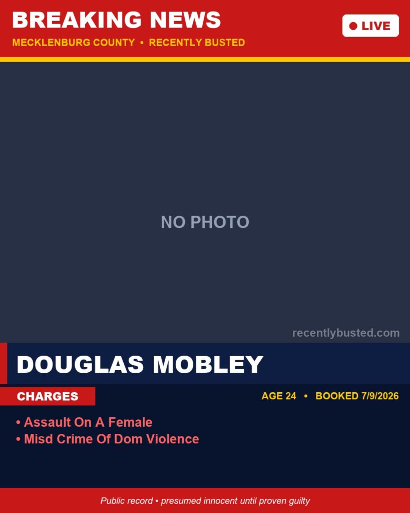 Booking photo of DOUGLAS MOBLEY