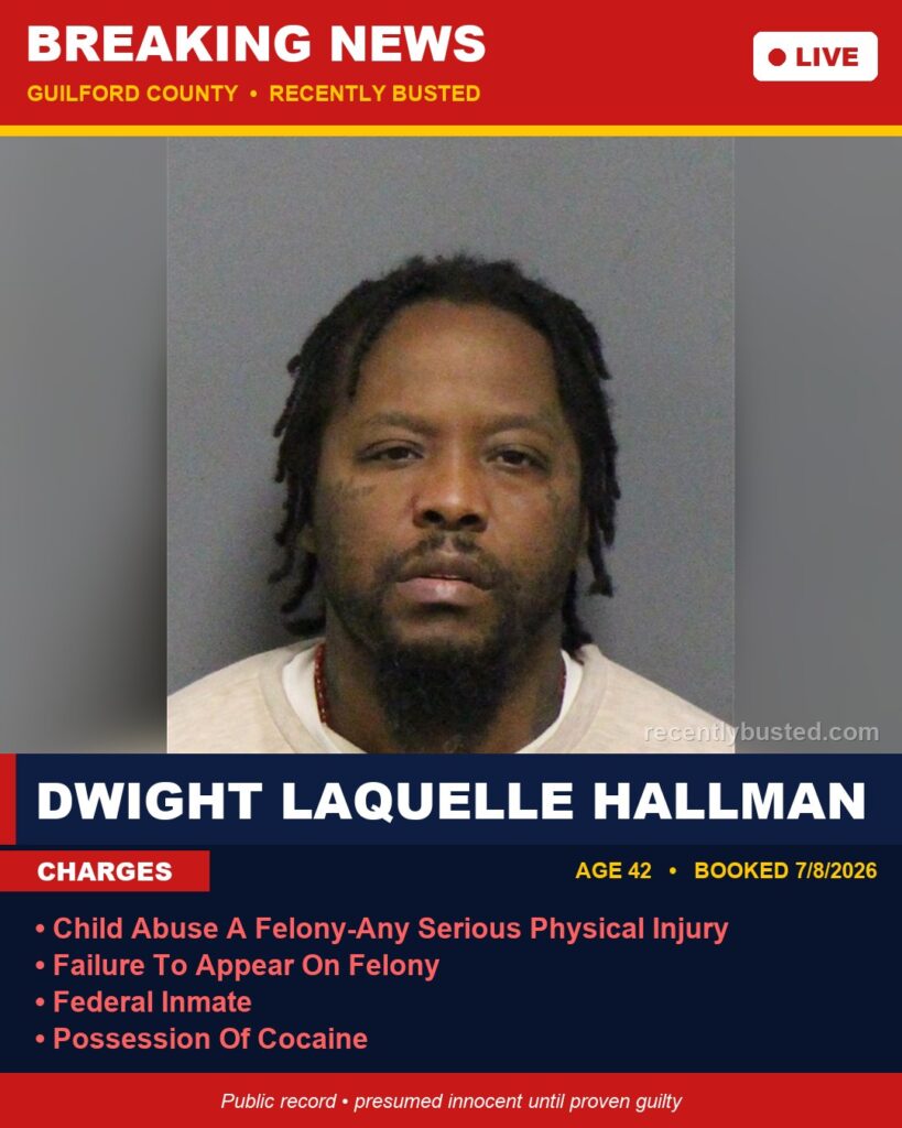 Booking photo of DWIGHT LAQUELLE HALLMAN