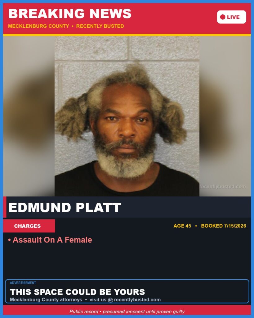 Booking photo of EDMUND PLATT
