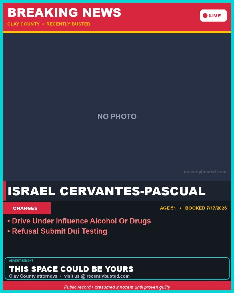 Booking photo of ISRAEL CERVANTES-PASCUAL