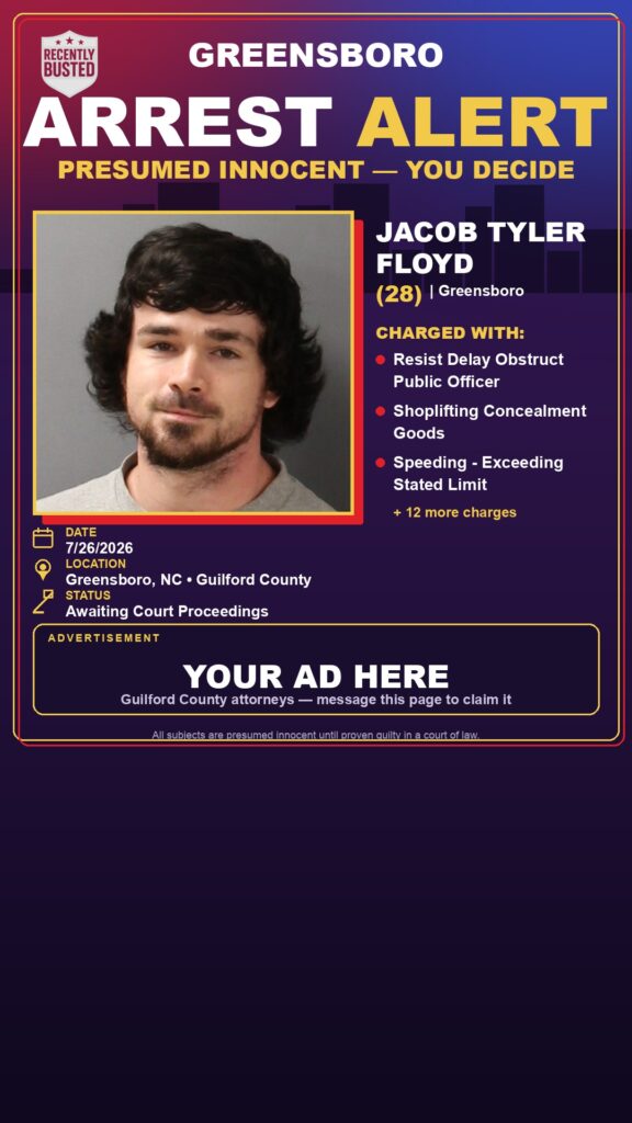 Booking photo of JACOB TYLER FLOYD