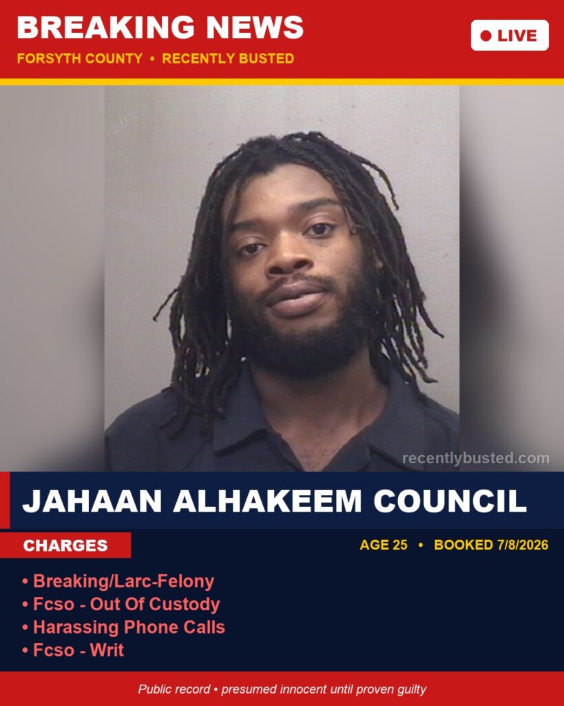 Booking photo of JAHAAN ALHAKEEM COUNCIL