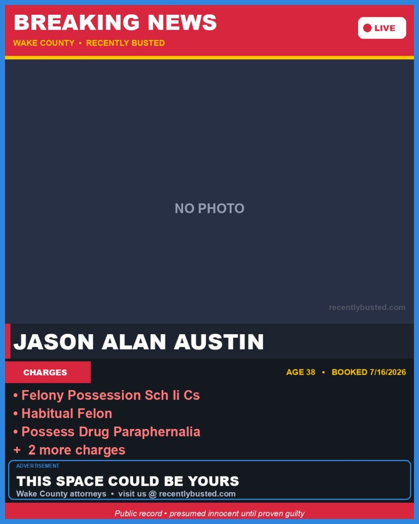 Booking photo of JASON ALAN AUSTIN