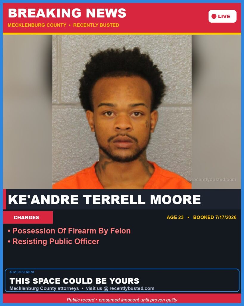Booking photo of KE'ANDRE TERRELL MOORE