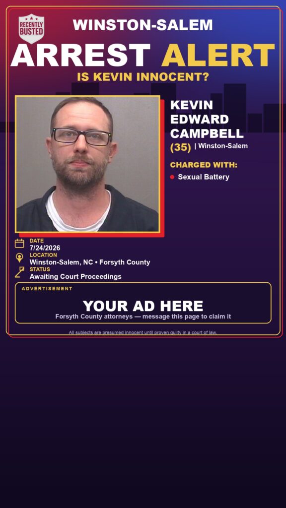 Booking photo of KEVIN EDWARD CAMPBELL