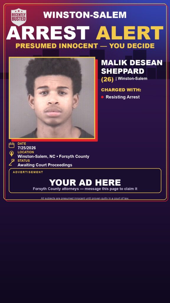 Booking photo of MALIK DESEAN SHEPPARD