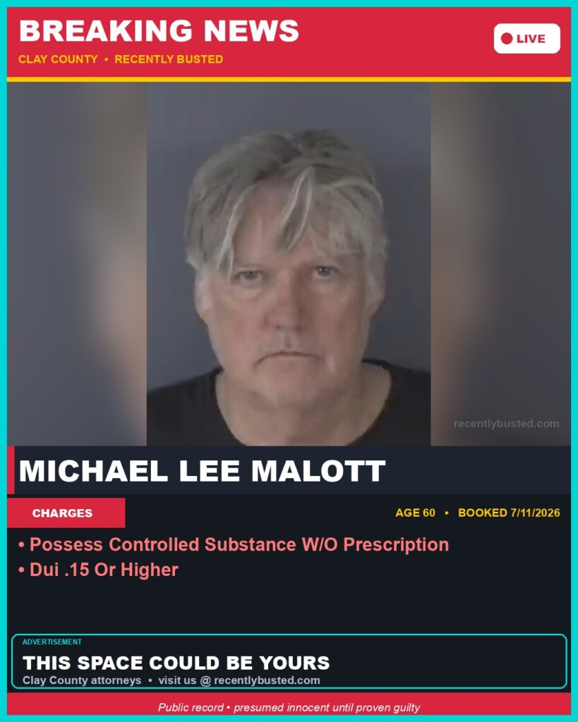 Booking photo of MICHAEL LEE MALOTT