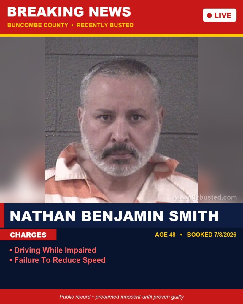 Booking photo of NATHAN BENJAMIN SMITH