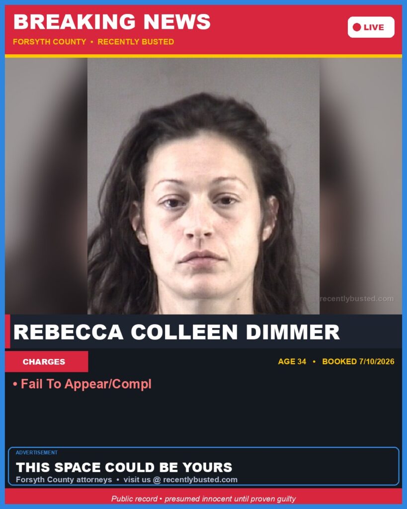 Booking photo of REBECCA COLLEEN DIMMER