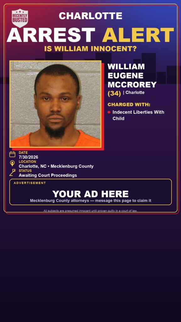 Arrest report - WILLIAM EUGENE MCCROREY
