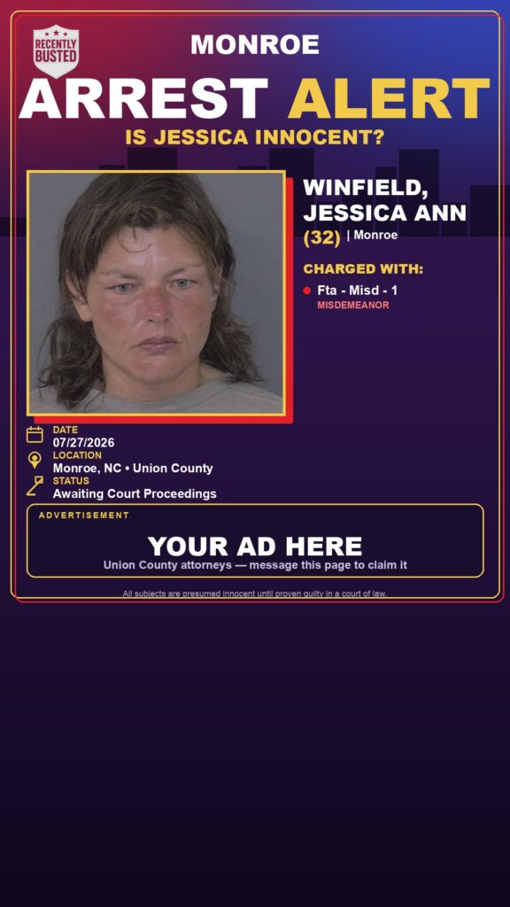 Booking photo of WINFIELD, JESSICA ANN