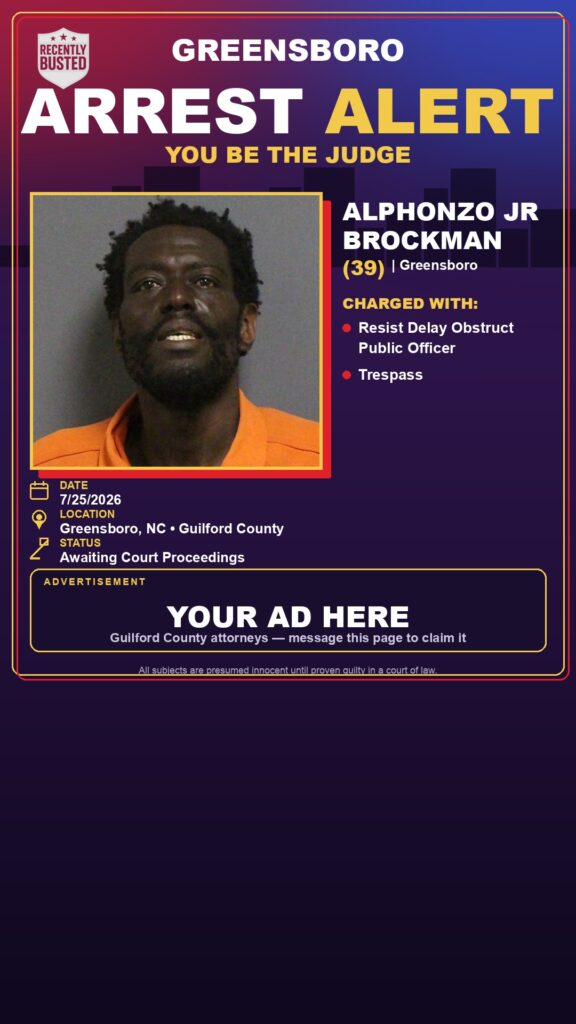 Booking photo of ALPHONZO JR BROCKMAN