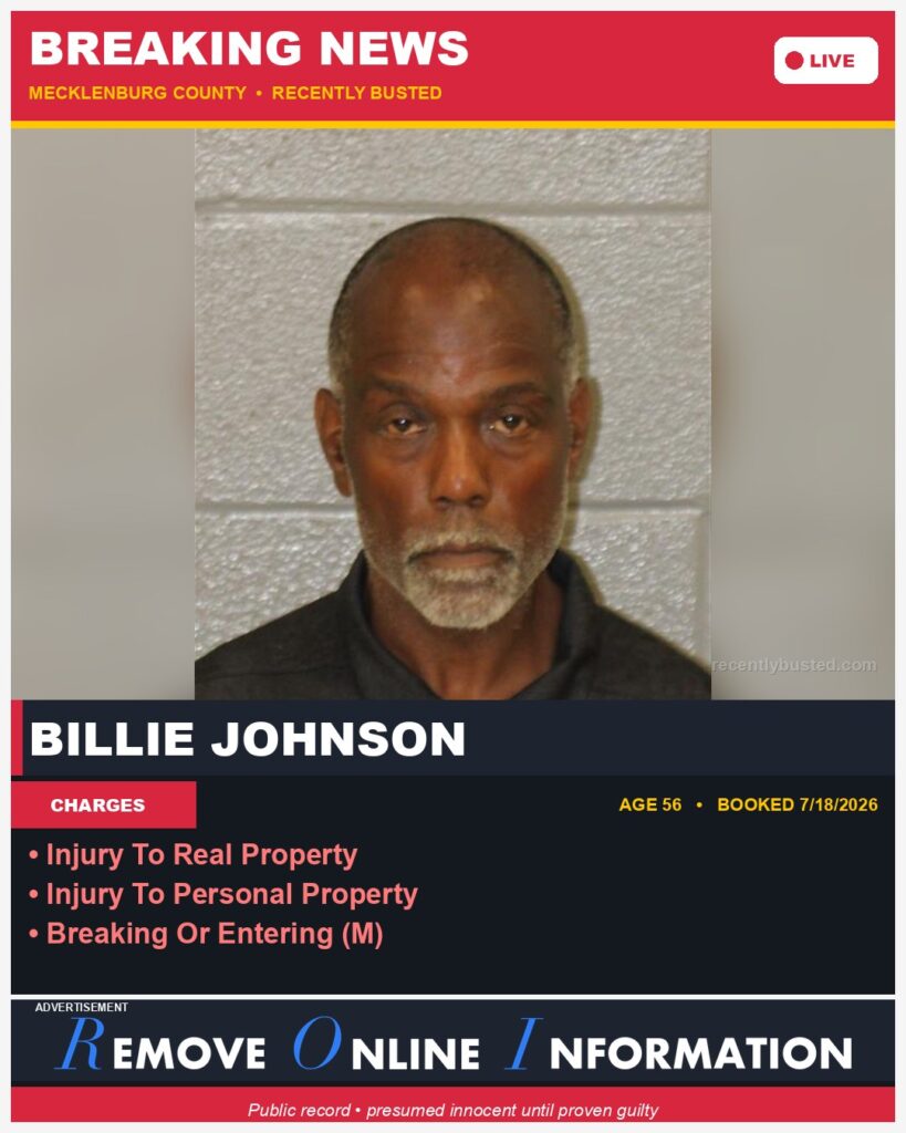 Booking photo of BILLIE JOHNSON