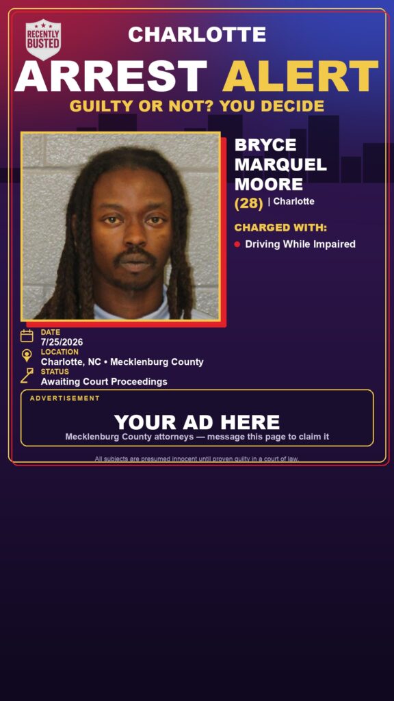 Booking photo of BRYCE MARQUEL MOORE