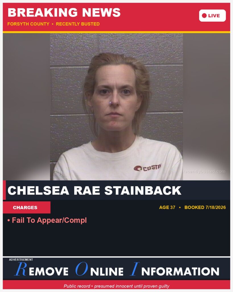 Booking photo of CHELSEA RAE STAINBACK