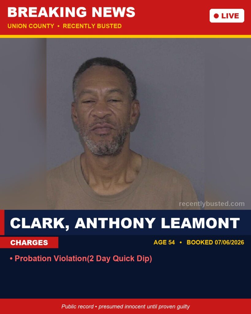 Booking photo of CLARK, ANTHONY LEAMONT