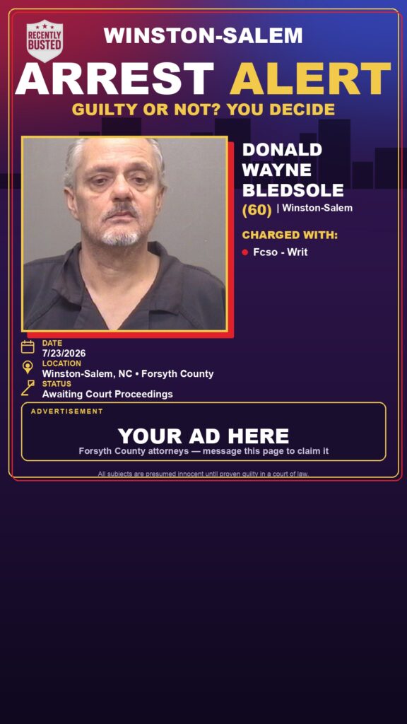 Booking photo of DONALD WAYNE BLEDSOLE