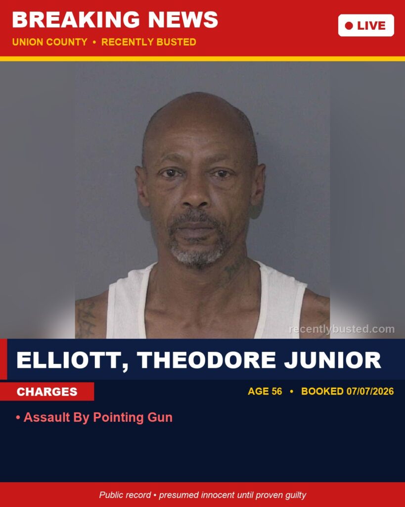 Booking photo of ELLIOTT, THEODORE JUNIOR
