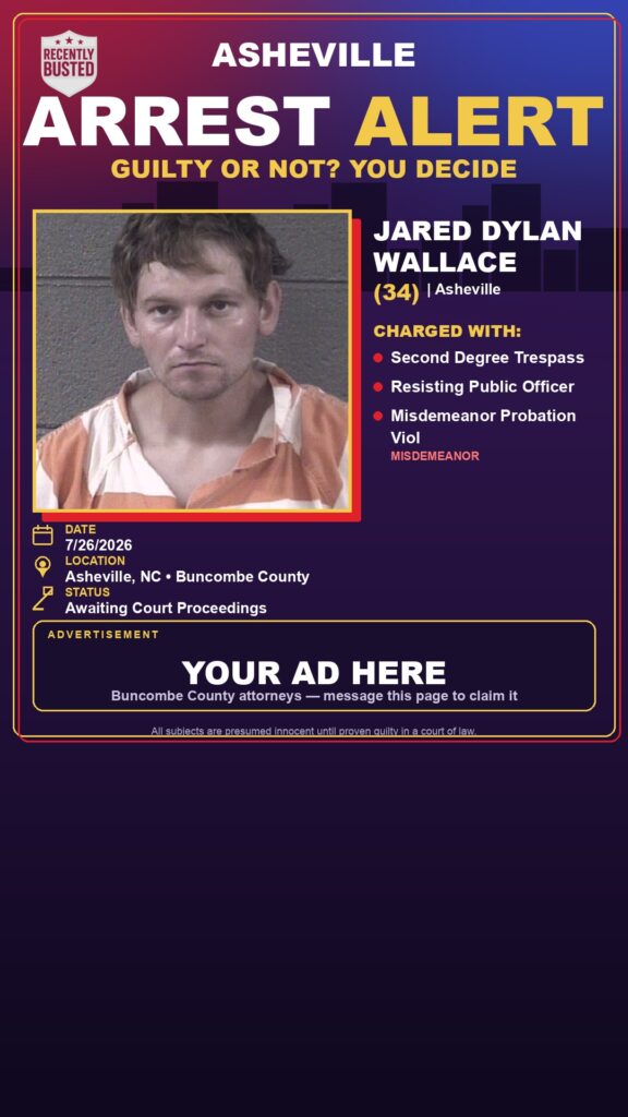 Booking photo of JARED DYLAN WALLACE