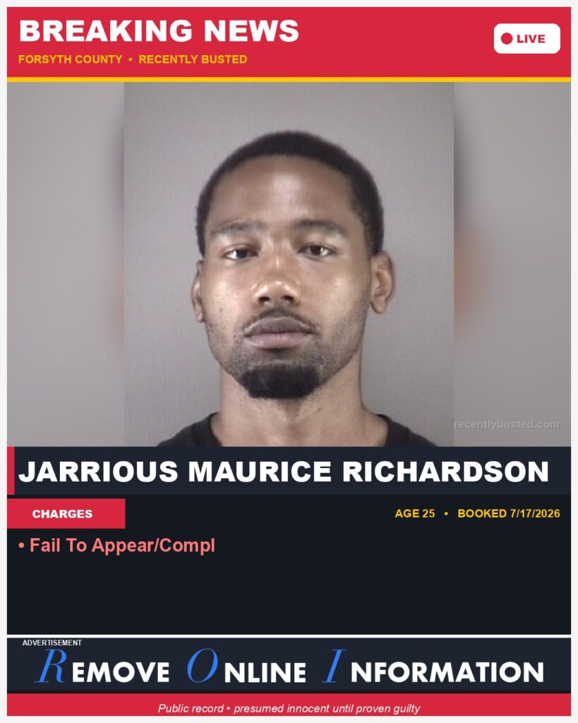 Booking photo of JARRIOUS MAURICE RICHARDSON