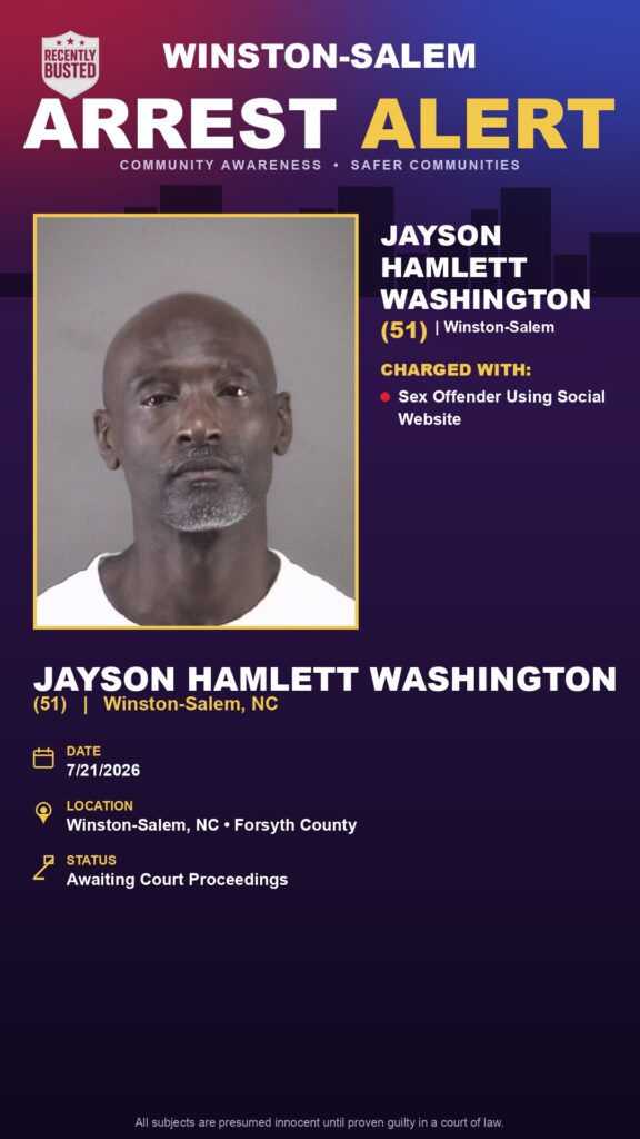 Booking photo of JAYSON HAMLETT WASHINGTON