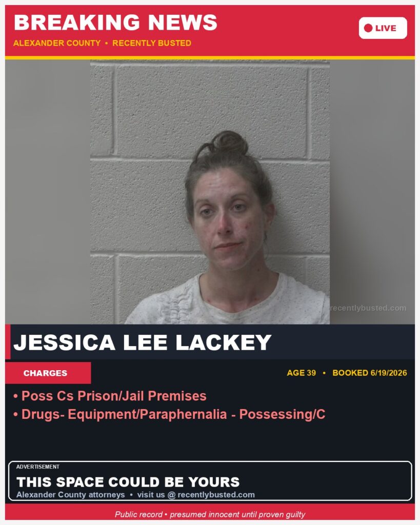 Booking photo of JESSICA LEE LACKEY