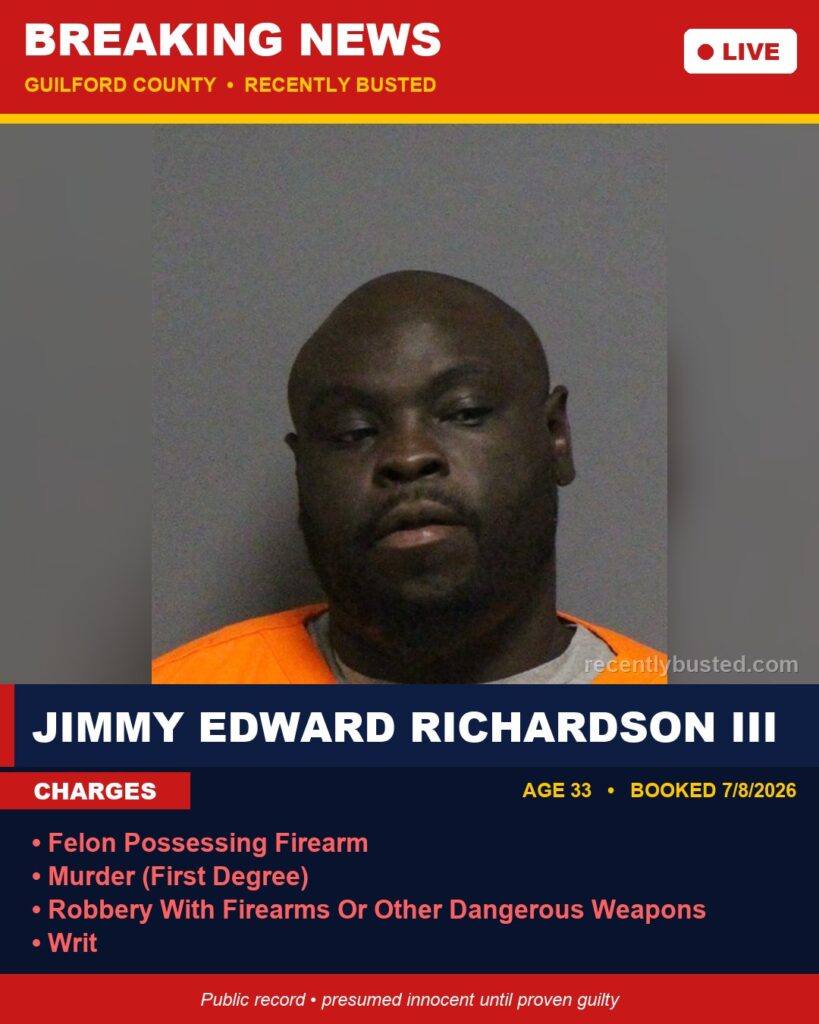 Booking photo of JIMMY EDWARD RICHARDSON III