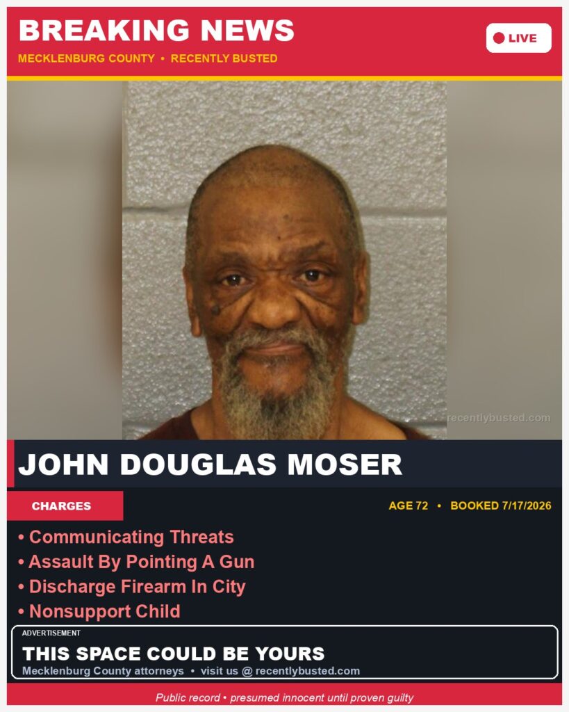 Booking photo of JOHN DOUGLAS MOSER