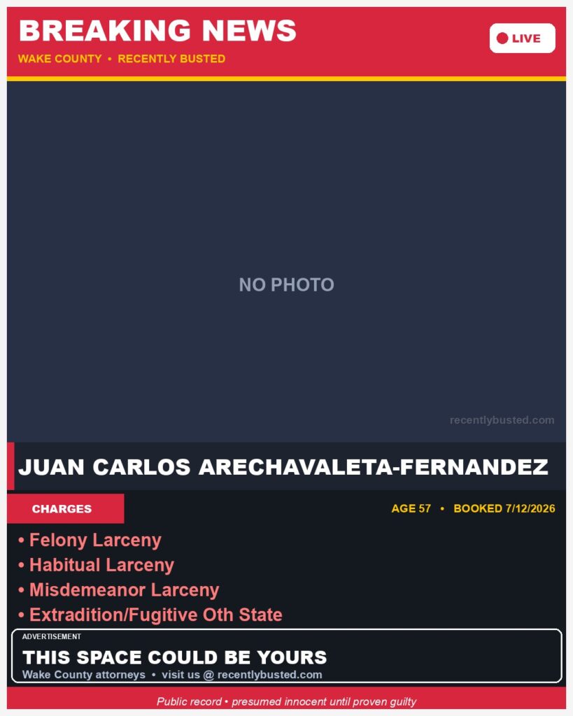 Booking photo of JUAN CARLOS ARECHAVALETA-FERNANDEZ