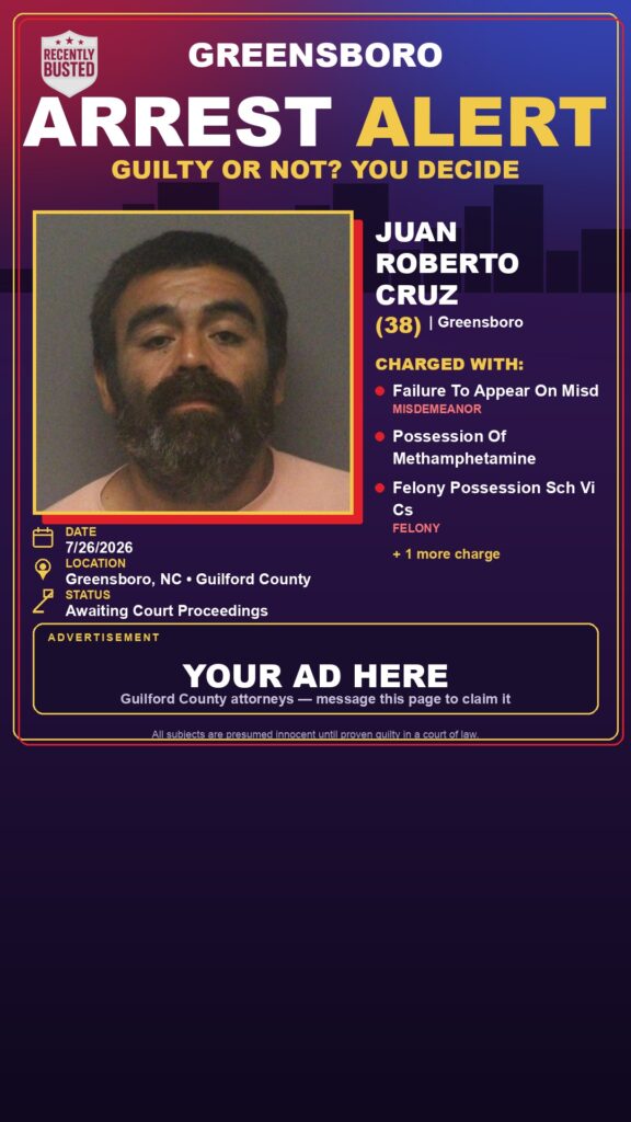 Booking photo of JUAN ROBERTO CRUZ