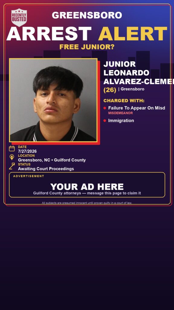 Booking photo of JUNIOR LEONARDO ALVAREZ-CLEMENTE