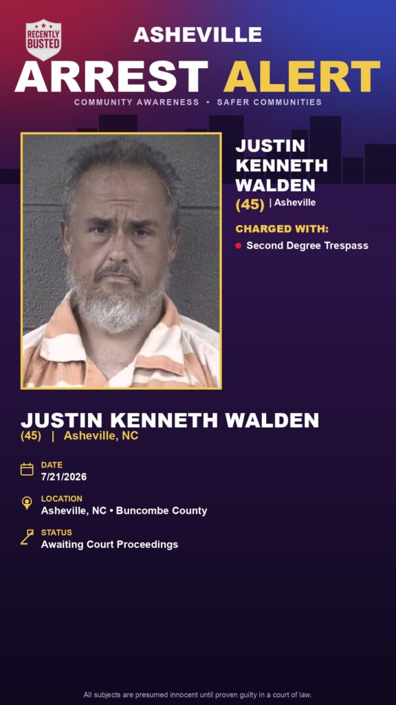 Booking photo of JUSTIN KENNETH WALDEN