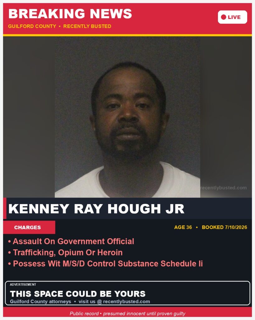 Booking photo of KENNEY RAY HOUGH JR