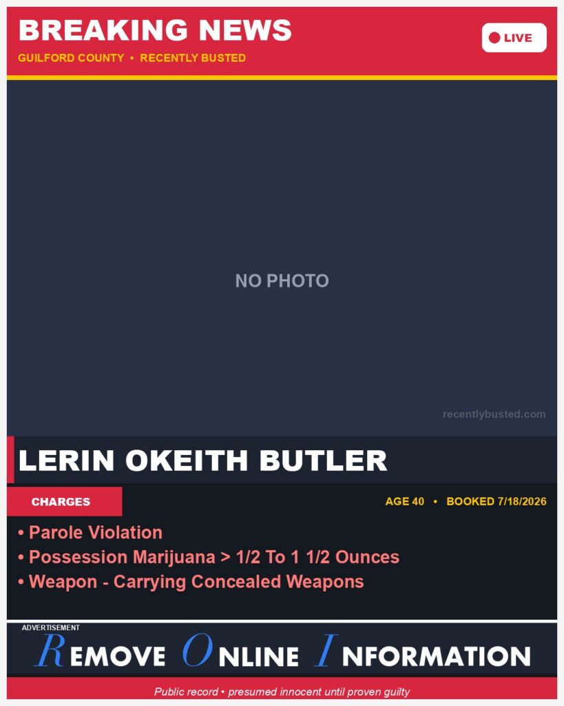 Booking photo of LERIN OKEITH BUTLER