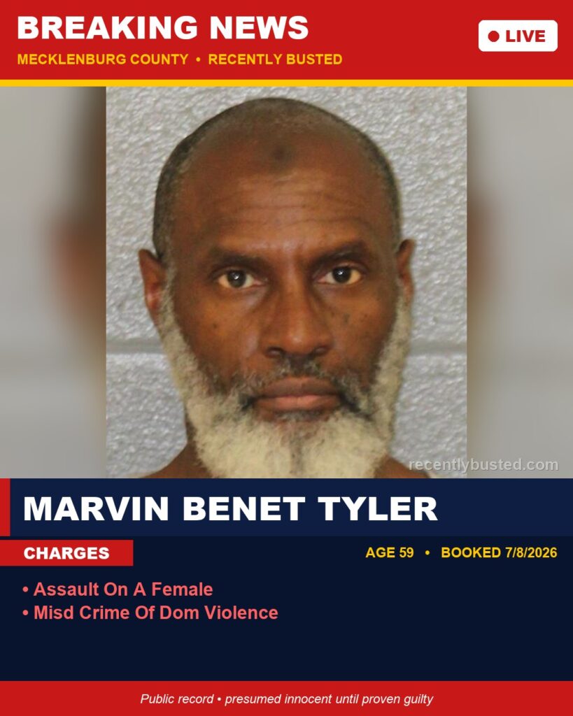 Booking photo of MARVIN BENET TYLER