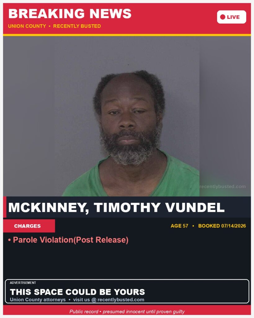 Booking photo of MCKINNEY, TIMOTHY VUNDEL