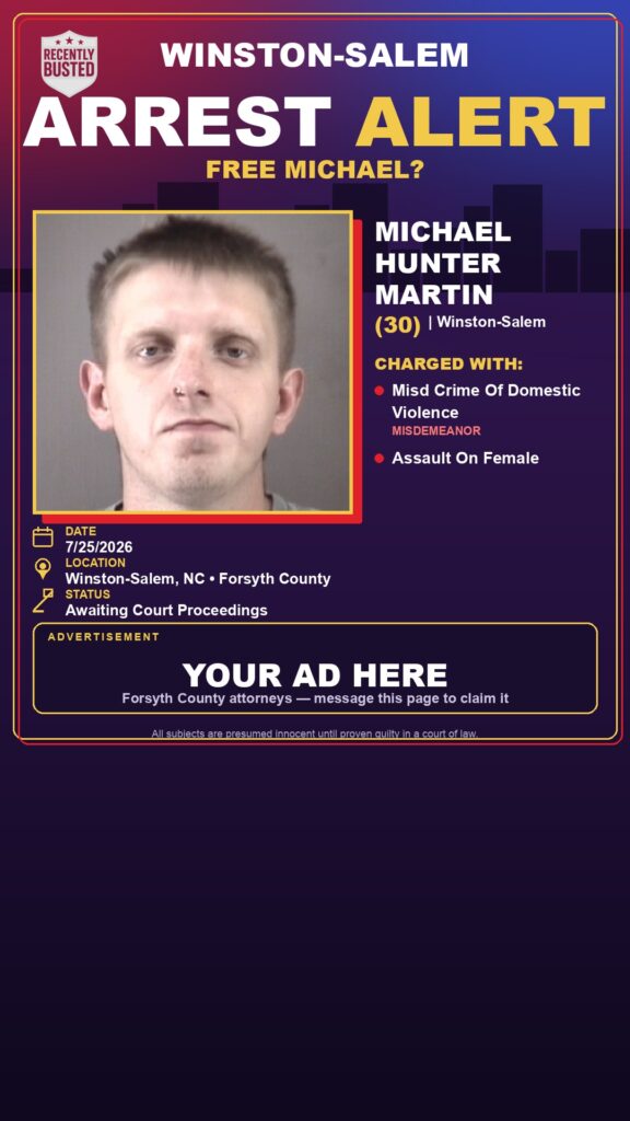 Booking photo of MICHAEL HUNTER MARTIN
