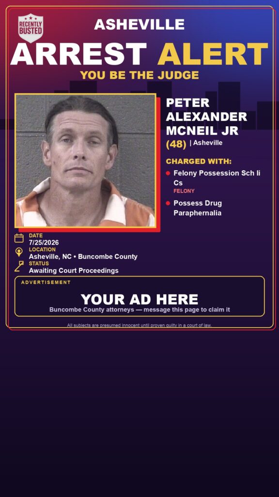 Booking photo of PETER ALEXANDER MCNEIL JR